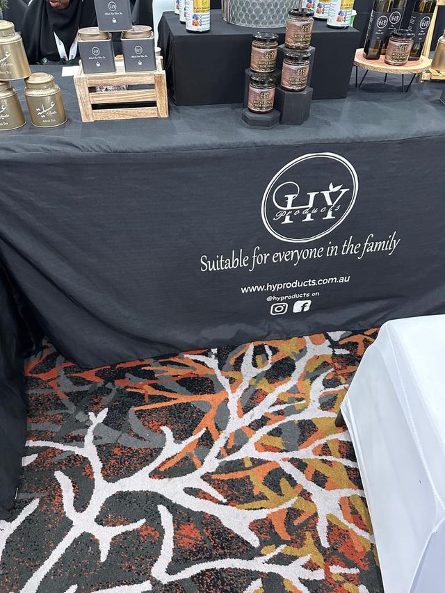 Hyproducts honey and preserves at the Urban Pop Ups Pop Up for Palestine fundraiser dinner in Perth